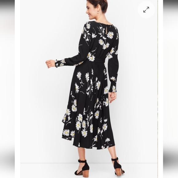 NWT Talbots Daisy Floral Print Fit & Flare Midi Dress Size 16, Classic Ret. $149 - Picture 12 of 12